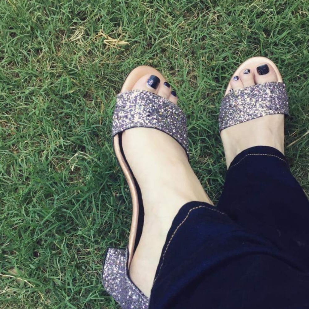 Freepeople glitter heels